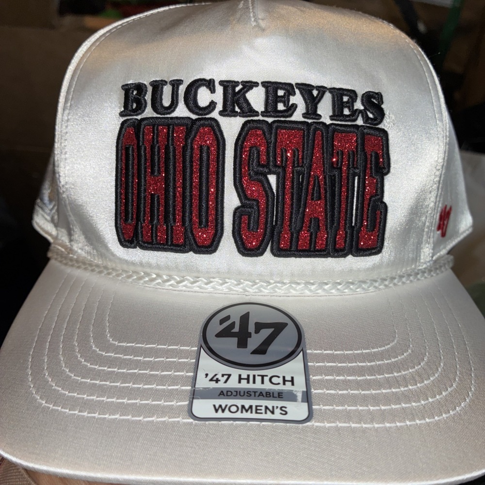 Women's '47 White Ohio State Buckeyes Outspoken Hitch Adjustable Hat College